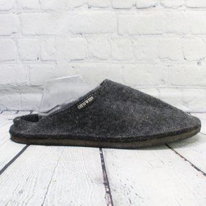 GIESSWEIN Men's Gray Wool Slide Slipper Size 10